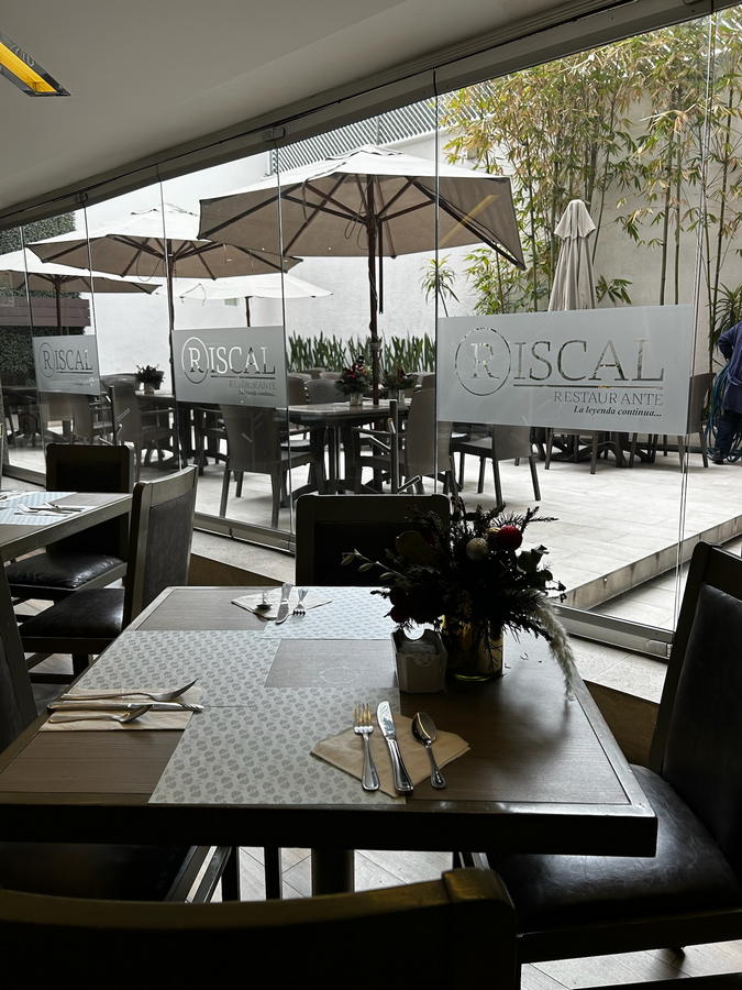 Restaurante Riscal Hotel Marbella México CDMX